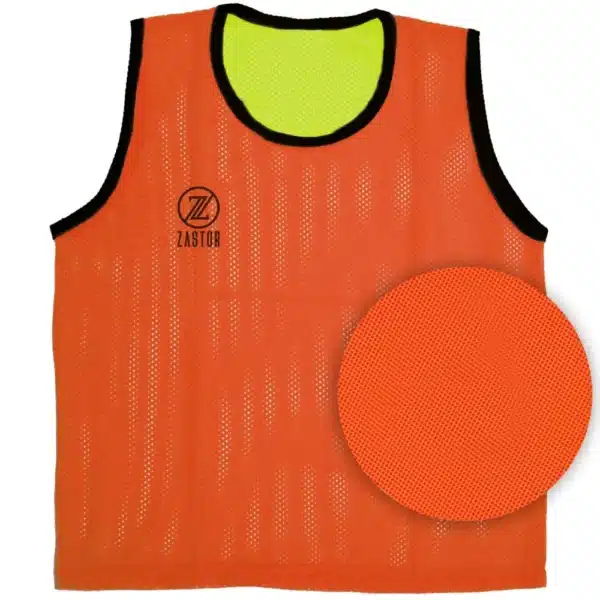 Peto entrenamiento reversible RESSY neón-naranja - Imagen 4