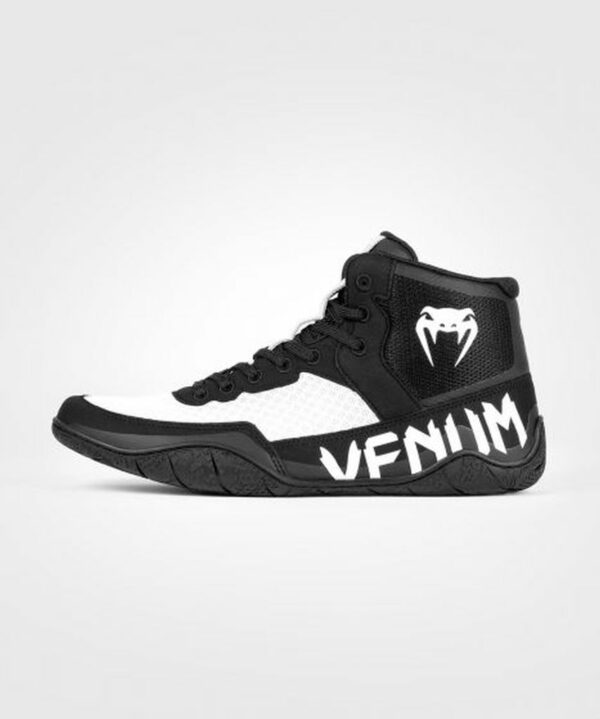 Venum Elite Wrestling Shoes Negro-Blanco - Imagen 4