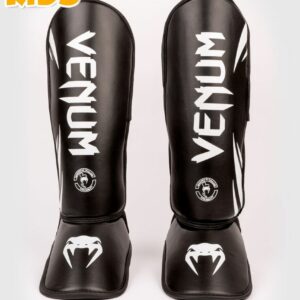 Venum Espinillera Niños Elite Negro-Blanco