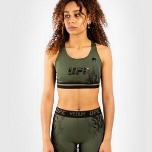 Venum UFC Authentic Fight Week Womens Sport Bra Verde LUCHA SUJETADOR