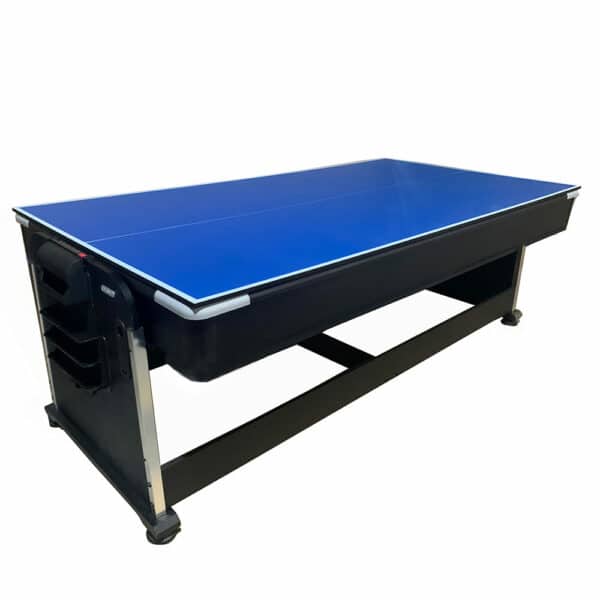 Multijuego giratorio 4 en 1 Olimpus – Tapete Azul (Billar, Air Hockey – Ping-Pong, Mesa comedor) - Imagen 8