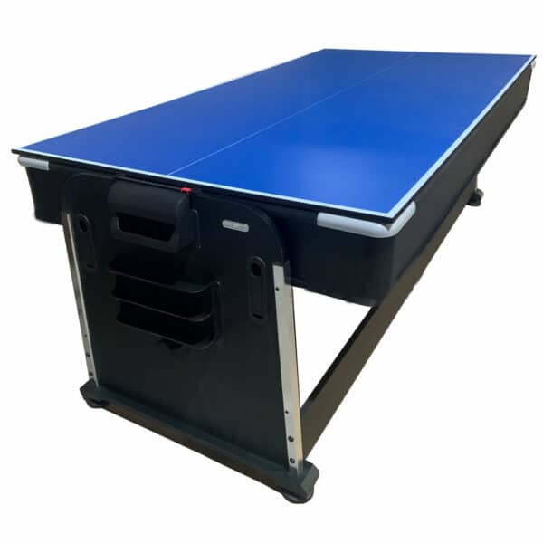 Multijuego giratorio 4 en 1 Olimpus – Tapete Azul (Billar, Air Hockey – Ping-Pong, Mesa comedor) - Imagen 6