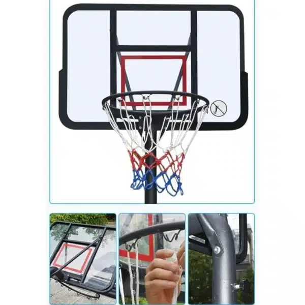 Canasta de Baloncesto Altura Regulable 190 – 305 cm - Imagen 2