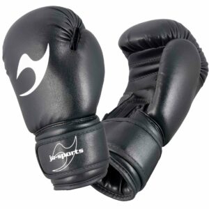 GUANTES BOXEO KIDS NEGRO JUSPORTS 4/6/8 ONZAS