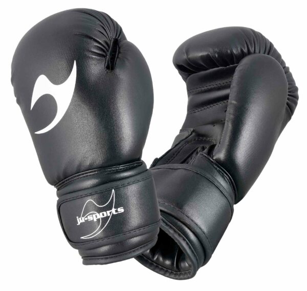 GUANTES BOXEO KIDS NEGRO JUSPORTS 4/6/8 ONZAS