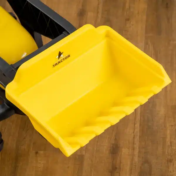 Tractor a Pedales para Niños de 3 Años Excavadora Infantil con Remolque Extraíble y Pala Delantera 167x41x52 cm Amarillo - Imagen 4