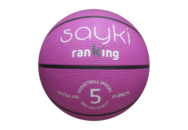 Balón Baloncesto SAYKI MORADO/ROSA/VERDE TALLA 5 - Imagen 10