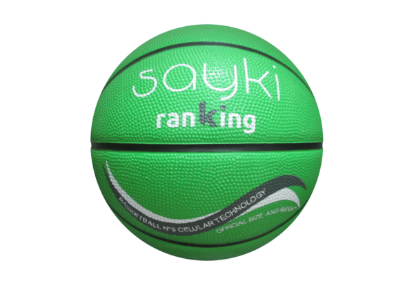 Balón Baloncesto SAYKI caucho celular Amarillo - Talla 5 - Imagen 7