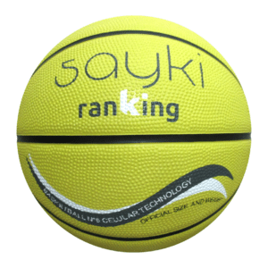 Balón Baloncesto SAYKI caucho celular Amarillo - Talla 5