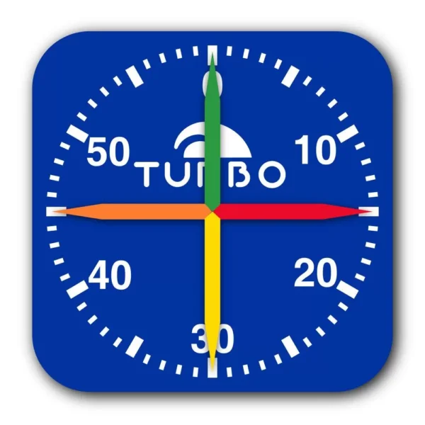 RELOJ DE PISCINA AZUL/NEGRO/BLANCO (80x80x7)