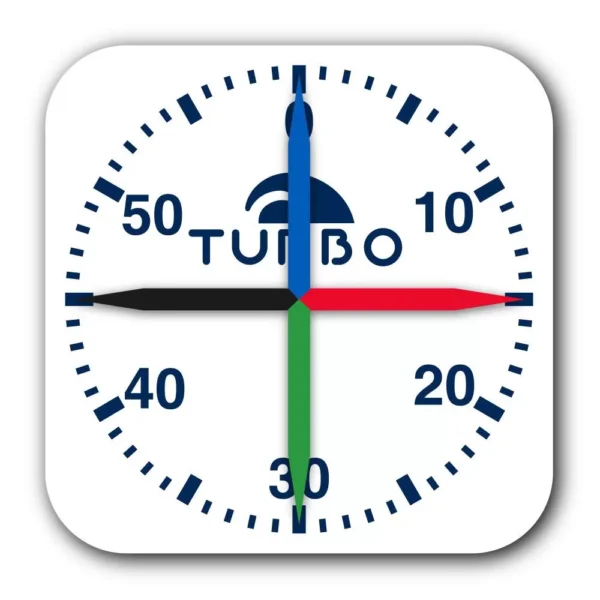 RELOJ DE PISCINA AZUL/NEGRO/BLANCO (80x80x7) - Imagen 3