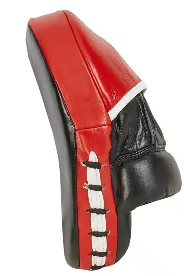 MANOPLAS CURVAS NEGRO-ROJO - Imagen 2