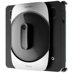 Conga Windroid 1290 DoubleSpray Connected T Robot limpiacristales inteligente con diseño cuadrado para llegar a todas las esquinas, doble spray de agua, mando a distancia y APP.