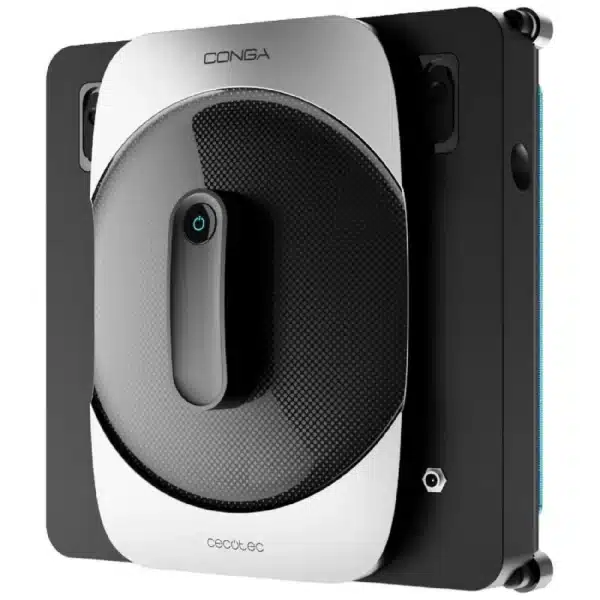 Conga Windroid 1290 DoubleSpray Connected T Robot limpiacristales inteligente con diseño cuadrado para llegar a todas las esquinas, doble spray de agua, mando a distancia y APP.