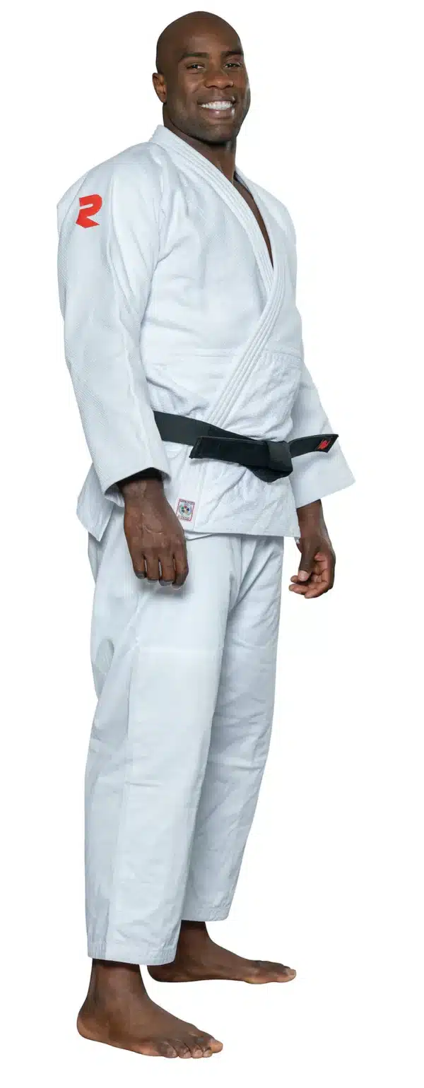 PACK JUDOGI SHOGUN IJF 730GR BLANCO + AZUL + CINTURÓN IJF FIGHTART - Imagen 4