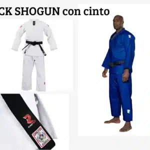 PACK JUDOGI SHOGUN IJF 730GR BLANCO + AZUL + CINTURÓN IJF FIGHTART