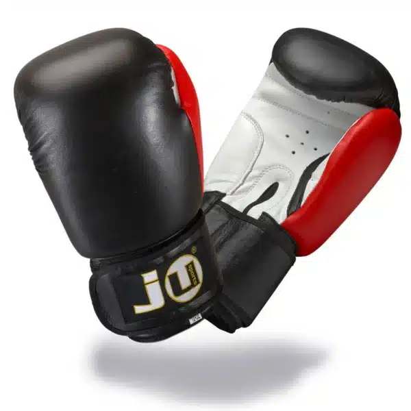 GUANTES DE BOXEO LEATHER PLUS JUSPORTS 10/12 ONZAS CUERO