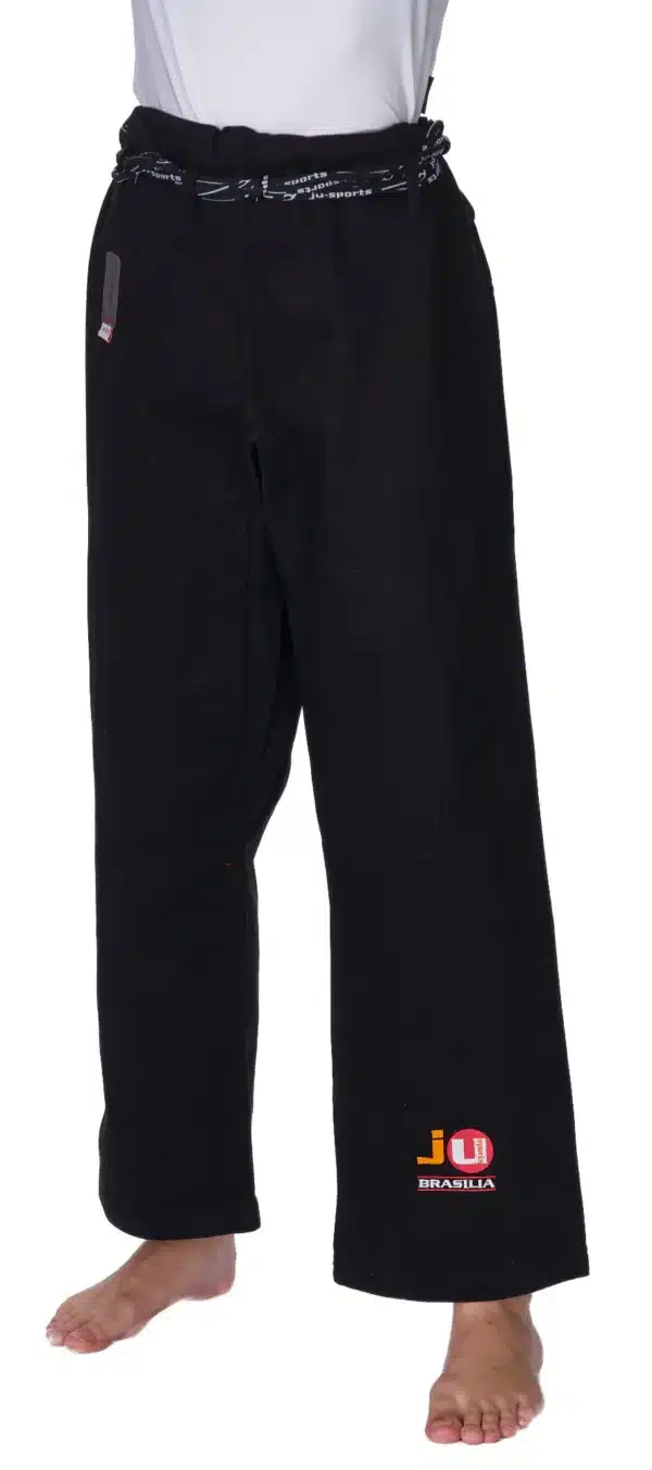 PANTALÓN NEGRO JUDO "BRASILIA" CON CORDÓN JUSPORTS - Imagen 2