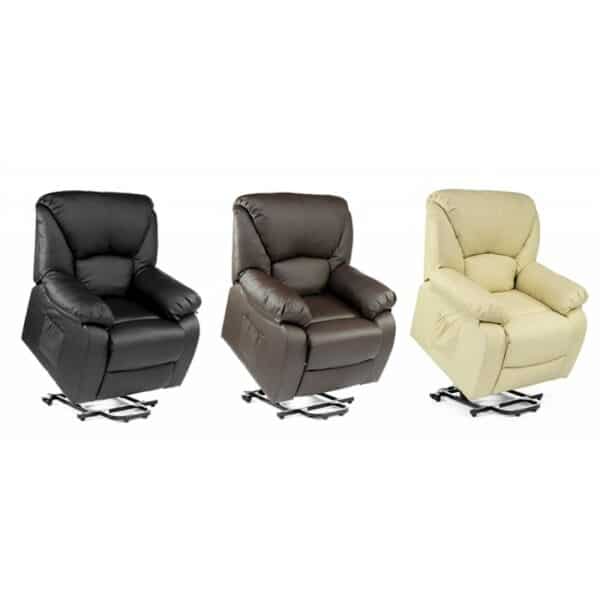 ECODE® Sillón de Masaje Levantapersonas, Reclinación Eléctrica 160º, Función Calor, Programas Auto, Vibro Ondulación, A++ Marrón ECO-8590UP M - Imagen 4