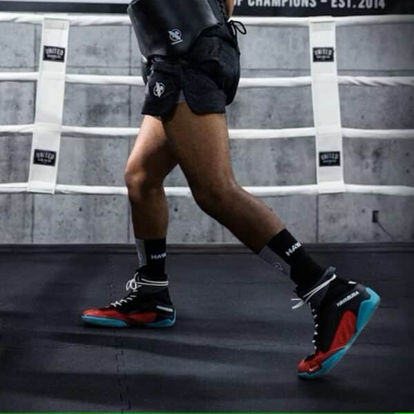 Hayabusa Talon Boxing Shoes Negro-Rojo - Imagen 4