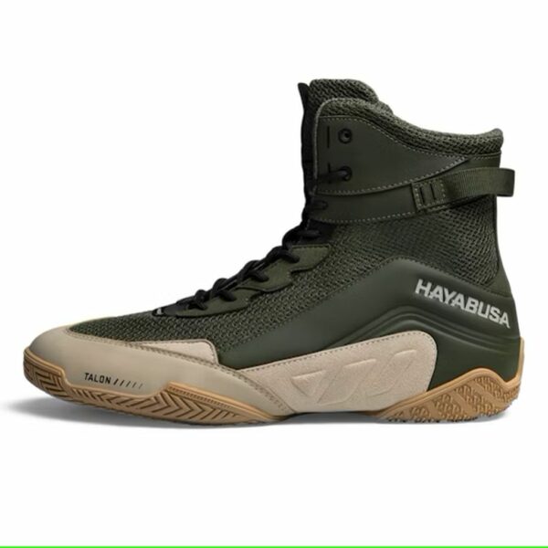 Hayabusa Talon Boxing Shoes Verde-Marron - Imagen 6