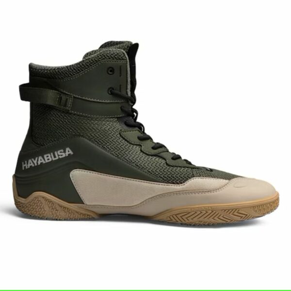 Hayabusa Talon Boxing Shoes Verde-Marron - Imagen 5