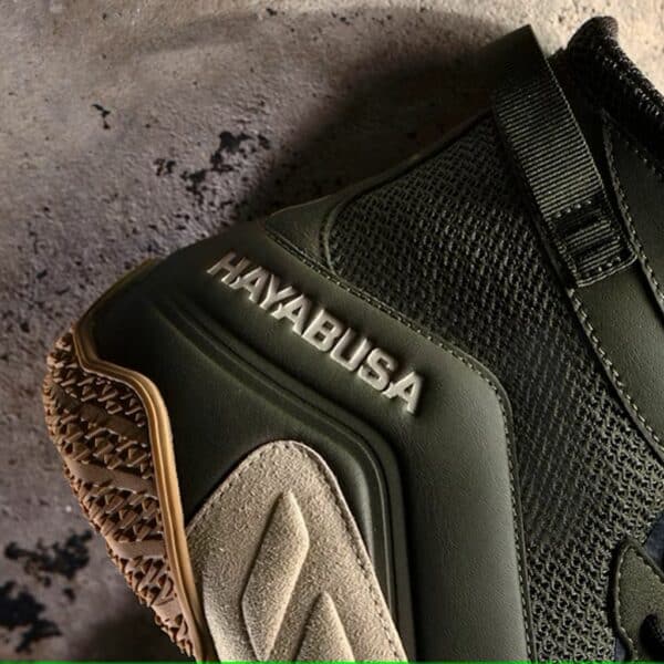 Hayabusa Talon Boxing Shoes Verde-Marron - Imagen 3