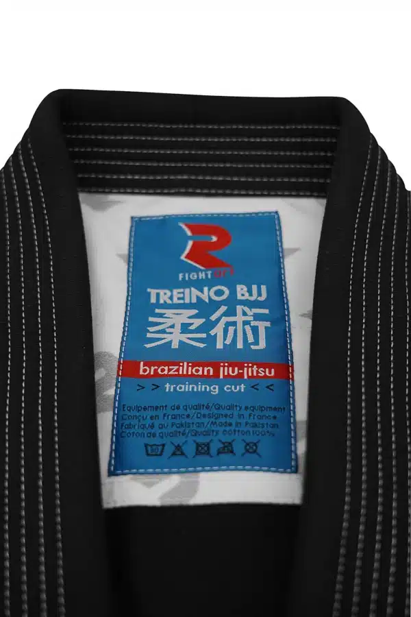 GI BJJ NEGRO "TREINO" 340GR FIGHT ART (ENTRENAMIENTO) - Imagen 15