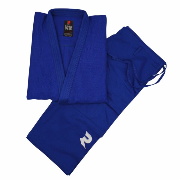 PACK JUDOGI SHOGUN IJF 730GR BLANCO + AZUL + CINTURÓN IJF FIGHTART - Imagen 16