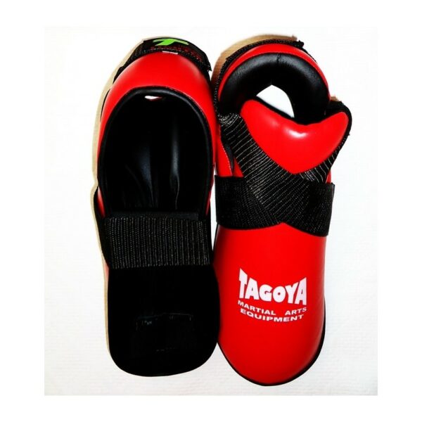 Pies Kick Boxing, Taekwondo ITF, Full Contact de piel roja/AZUL BOTINES - Imagen 2