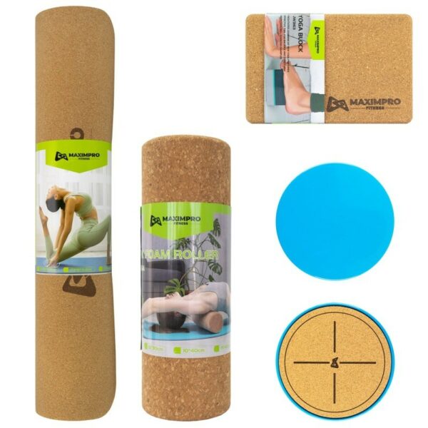 Set de entrenamiento yoga eco corcho CORCAL - Imagen 3