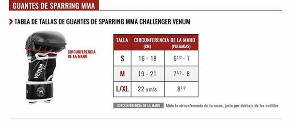 Venum Challenger 3.0 Sparring Gloves Blanco-Negro - Imagen 2