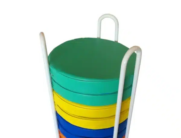 Carro porta cojines + 12 Pufs - Imagen 3