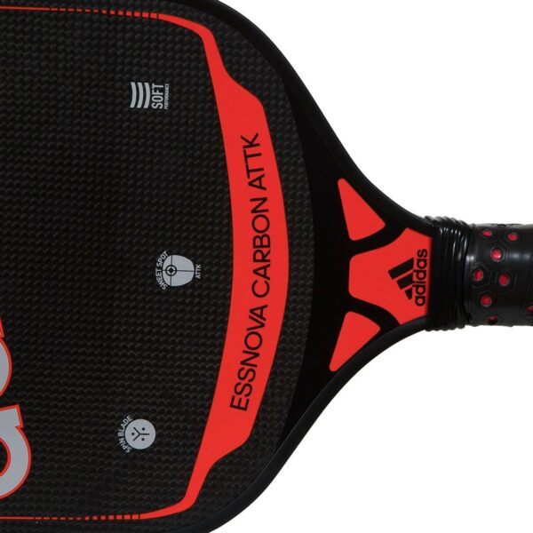 PALA PICKLEBALL ADIDAS ESSNOVA CARBON ATTK RED - Imagen 4