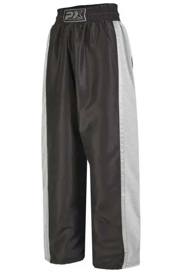PANTALÓN KICKBOXING NEGRO-GRIS/ROJO PX "DYNAMIC"