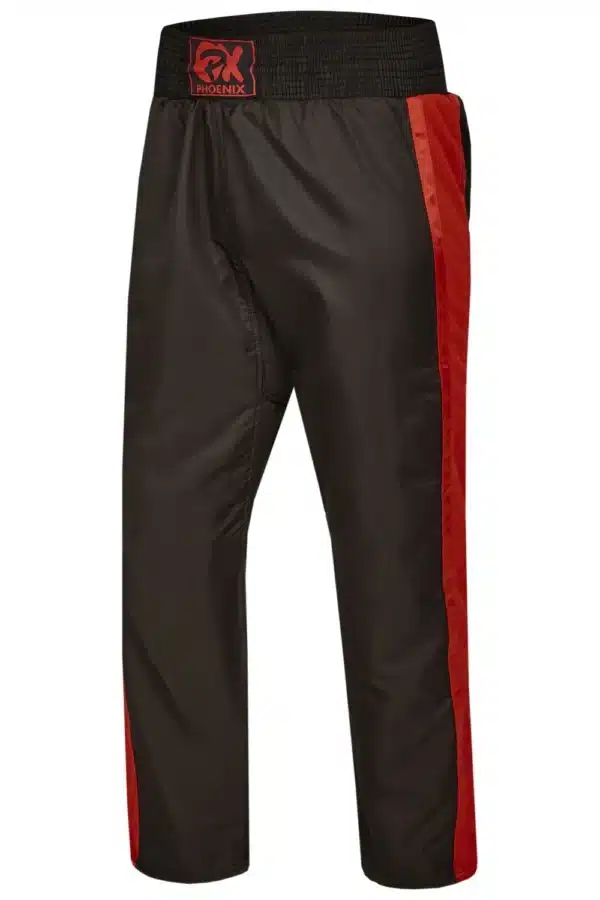 PANTALÓN KICKBOXING NEGRO-GRIS/ROJO PX "DYNAMIC" - Imagen 5