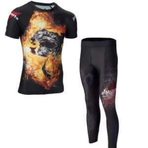 SET RASHGUARD + LEGGINGS "DARK LINE" JUSPORTS