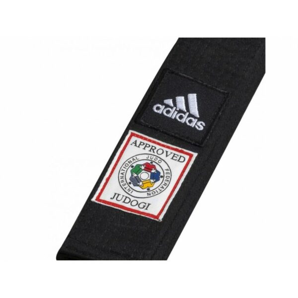CINTURÓN ADIDAS ELITE "IJF" 45 MM (LOGO BLANCO) ADIB242J JUDO - Imagen 2