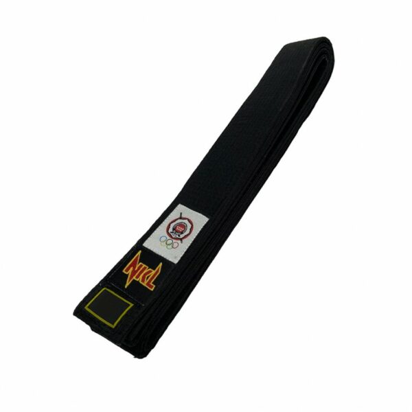 CINTURÓN NKL "LOGO F.M.J." NEGRO