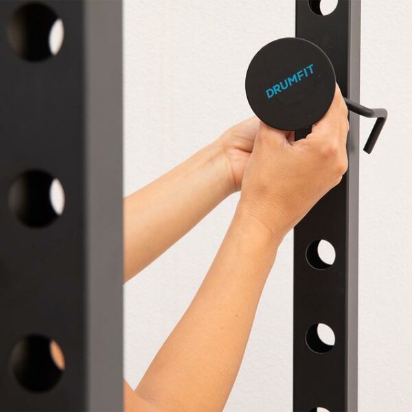 Drumfit PowerRack 1000 Power Rack. Jaula de musculación para realizar entrenamientos con cargas altas de forma segura y ejercicios de dominadas. - Imagen 5