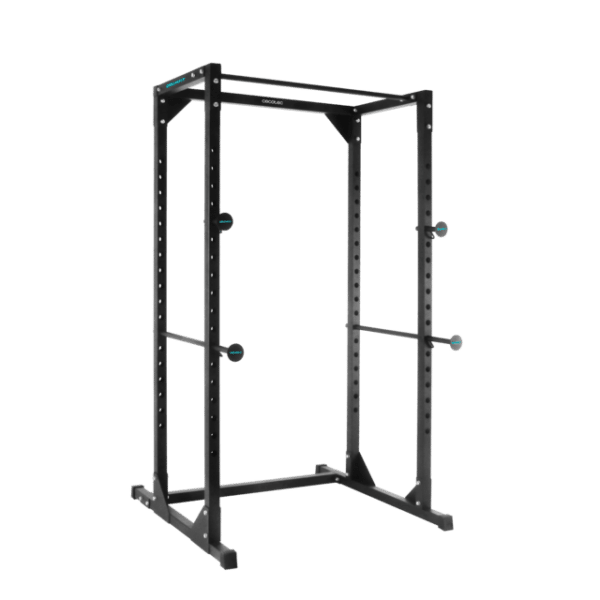 Drumfit PowerRack 1000 Power Rack. Jaula de musculación para realizar entrenamientos con cargas altas de forma segura y ejercicios de dominadas.