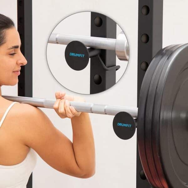Drumfit PowerRack 1000 Power Rack. Jaula de musculación para realizar entrenamientos con cargas altas de forma segura y ejercicios de dominadas. - Imagen 8