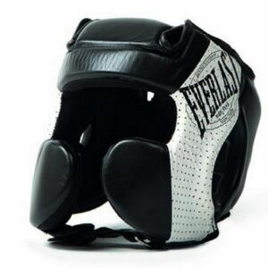 Everlast 1910 Head Gear Negro-Blanco casco boxeo