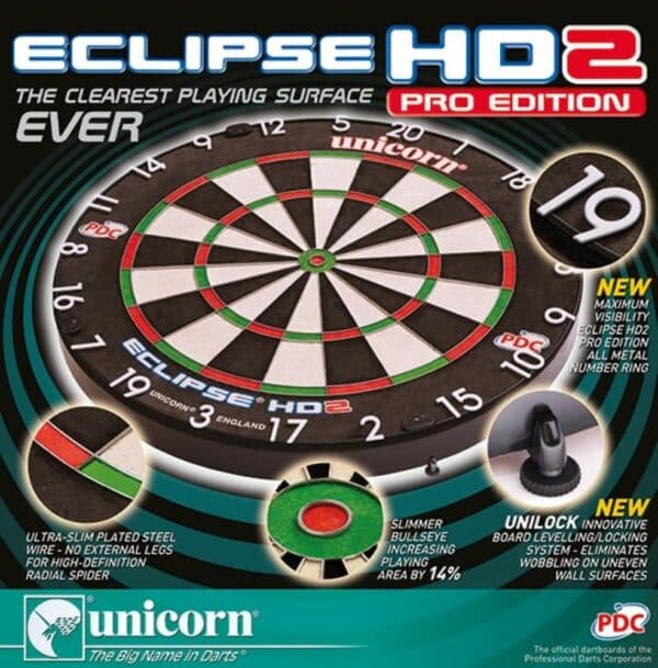 Diana Unicorn darts Eclipse HD 2 Pro Edition 79890 dardos punta de acero - Imagen 2