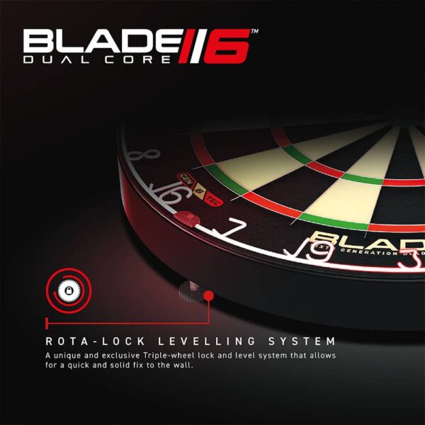 Diana Winmau Blade 6 Dual Core Dartboard 3031.punta de acero - Imagen 4