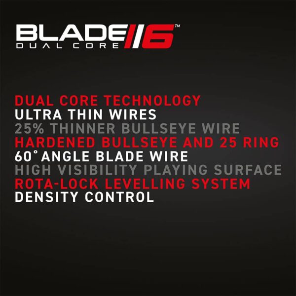 Diana Winmau Blade 6 Dual Core Dartboard 3031.punta de acero - Imagen 2