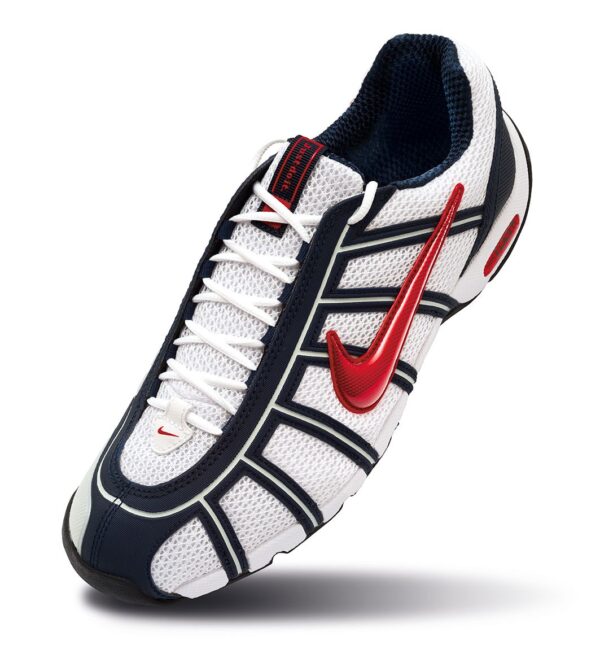 Fencing Shoes Nike Air Zoom Fencer WHITE-NAVY-RED ESGRIMA