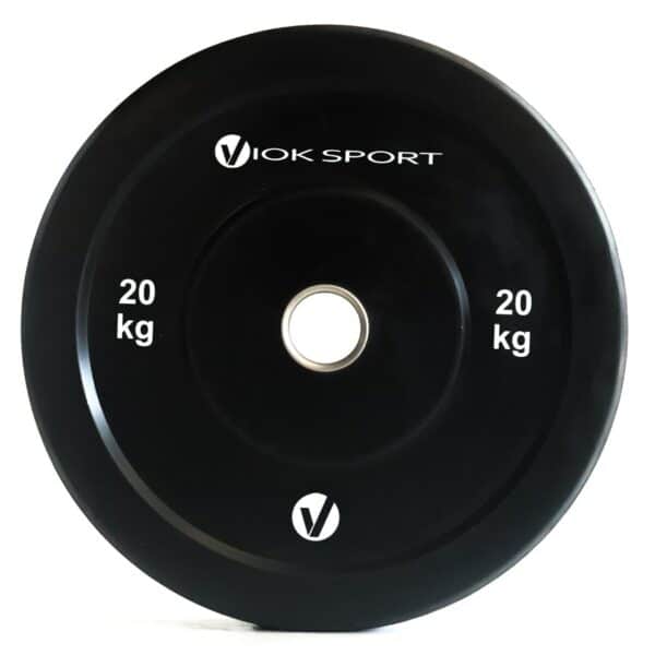 #Disco olímpico bumper negro de halterofilia  5 a 25 kg - Imagen 2