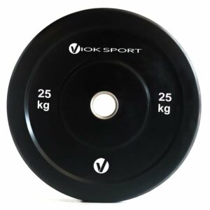 #Disco olímpico bumper negro de halterofilia  5 a 25 kg