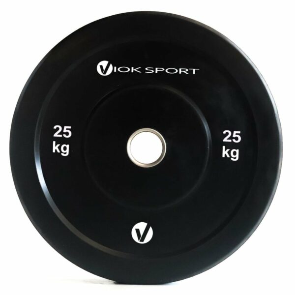#Disco olímpico bumper negro de halterofilia  5 a 25 kg